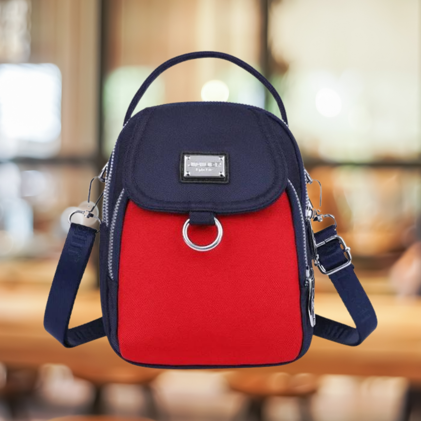 Vrouwelijke Crossbodytas Klein Leer Design - Mode Vibes