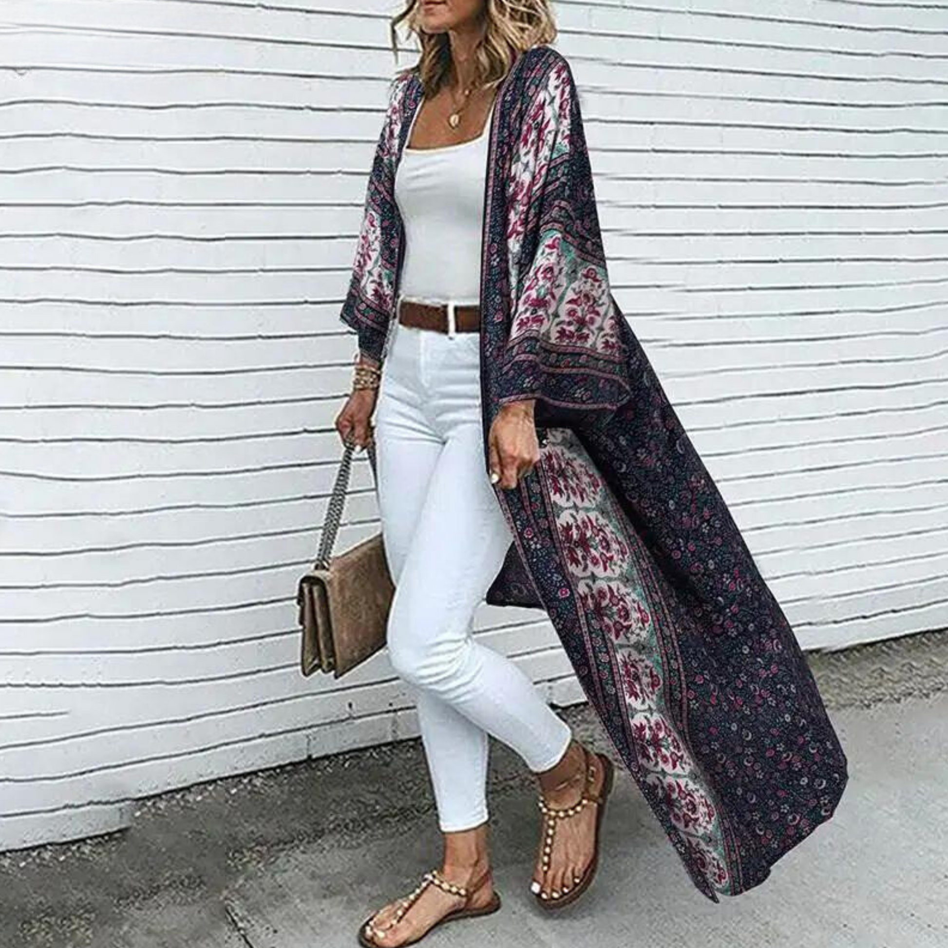 Bohemian Vest Lange Mouwen Open Voor - Mode Vibes