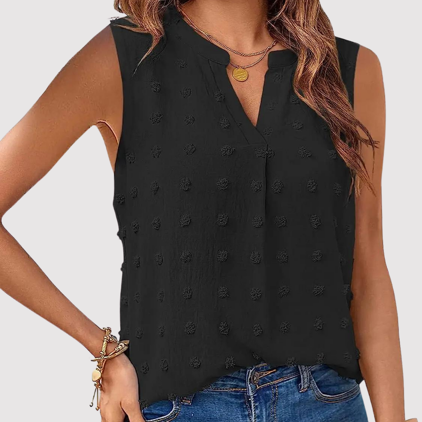 Mouwloze Top voor Vrouw Zomerse Stijl