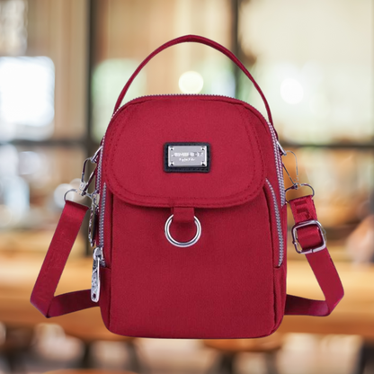 Vrouwelijke Crossbodytas Klein Leer Design