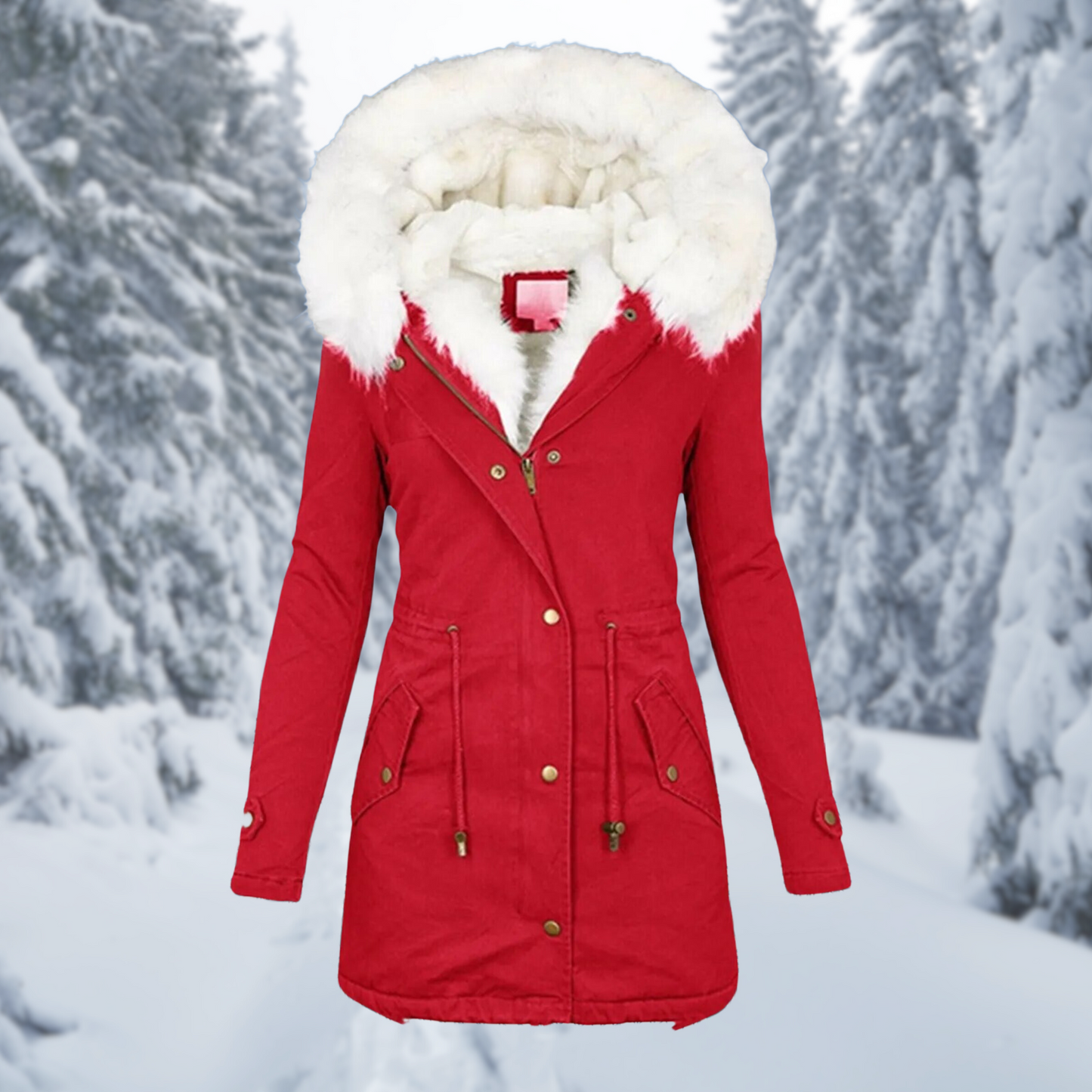 Dames Winterjas Warm Medium-Lang Model