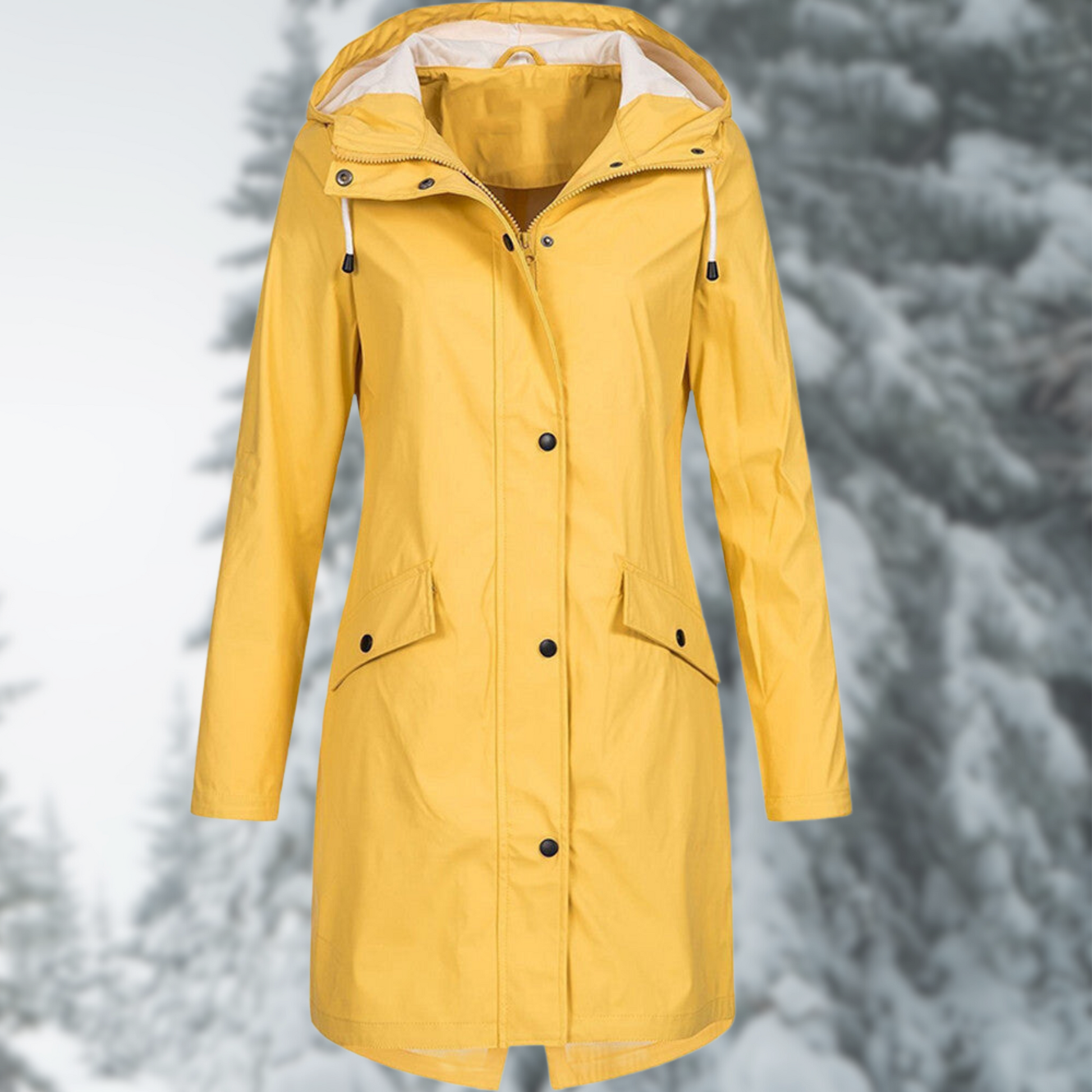 Waterdichte Regenjas Lange Model voor Vrouw - Mode Vibes