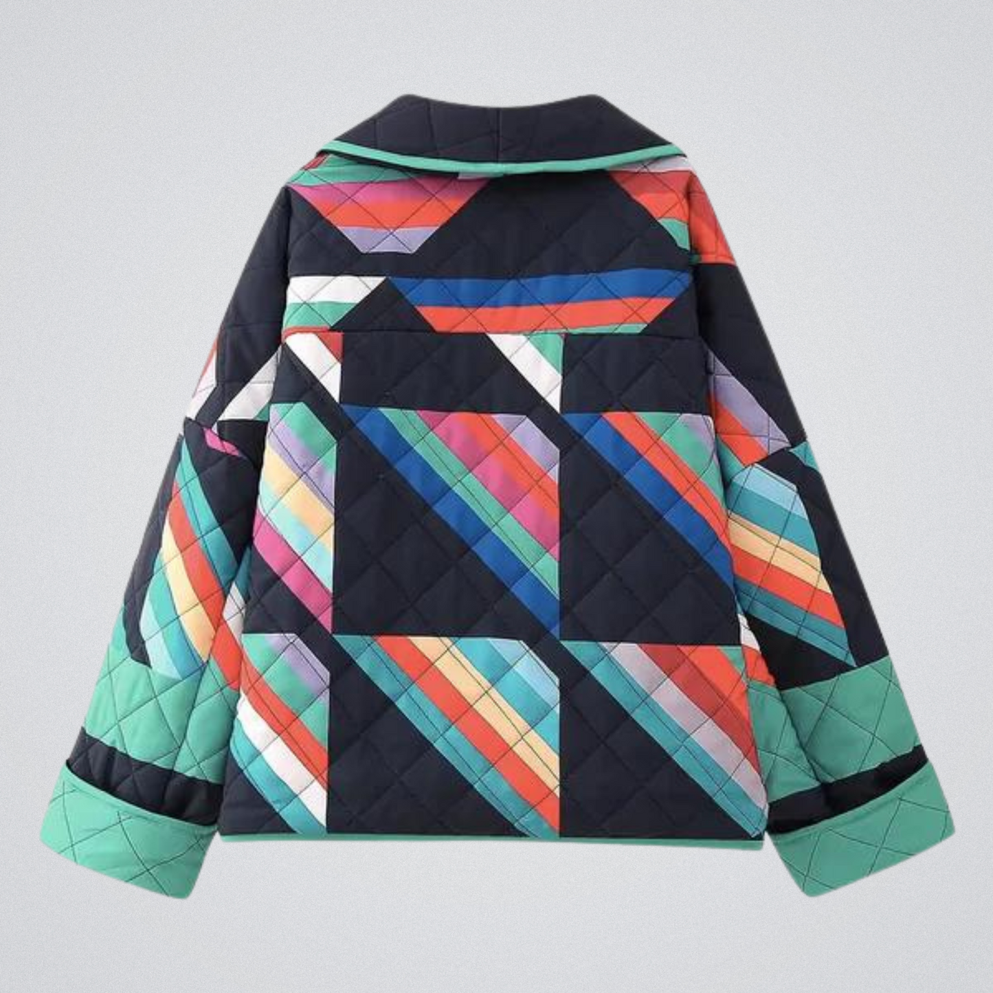 Retro Jas met Polokraag voor Dames