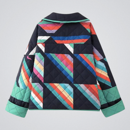Retro Jas met Polokraag voor Dames