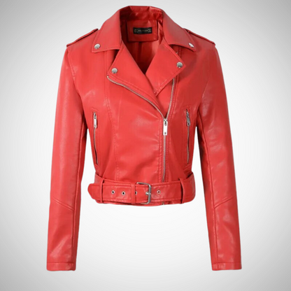 Veganistisch Leren Jasje Dames Jacket Synthetisch Leer