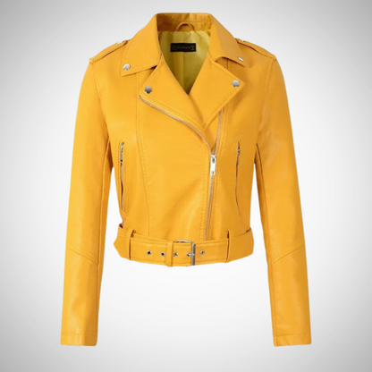 Veganistisch Leren Jasje Dames Jacket Synthetisch Leer