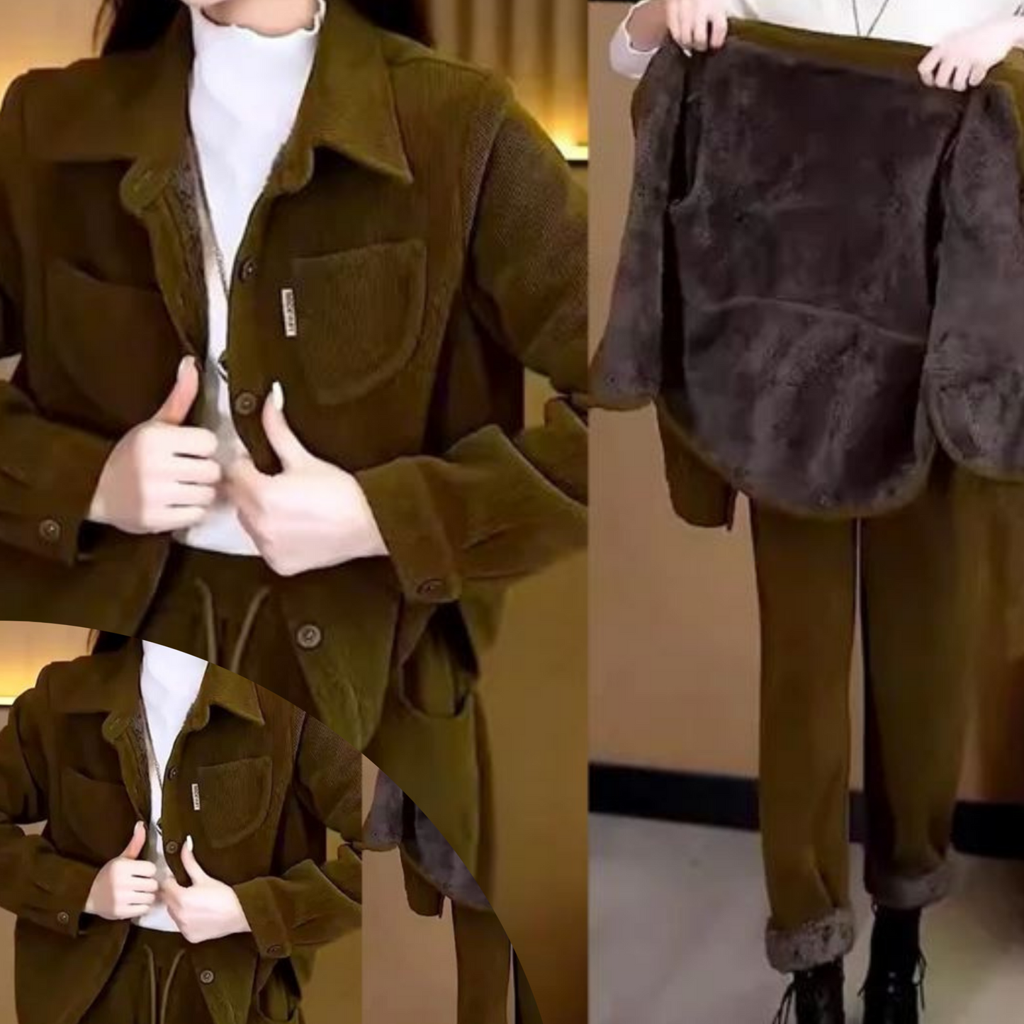 Dames Vintage Winterpak Jas en Broek