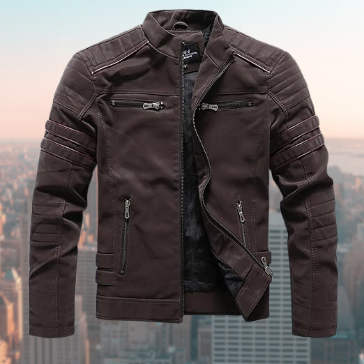 Leren jas Calvin Klein Stijlvol en Durable