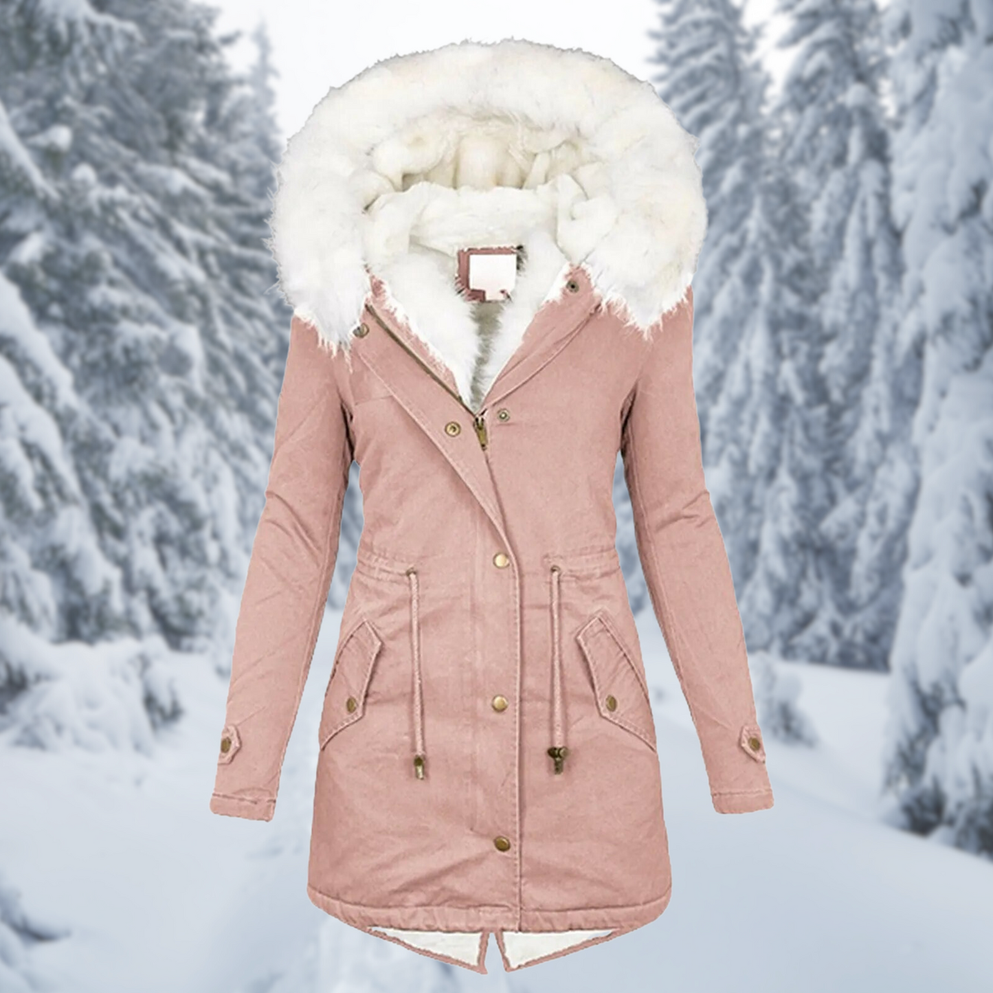 Dames Winterjas Warm Medium-Lang Model
