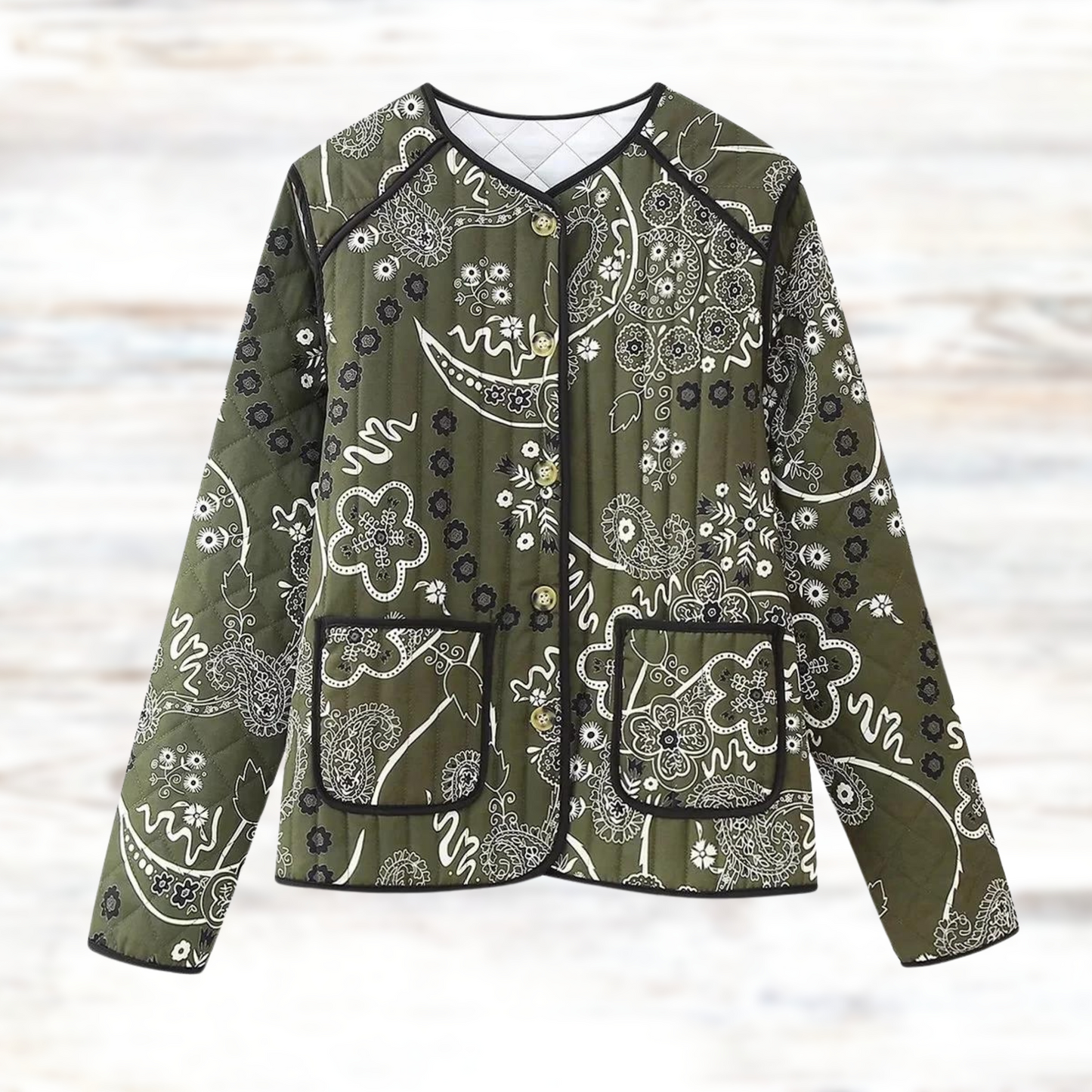 Bloemenprint Jasje Vintage Stijl Dames