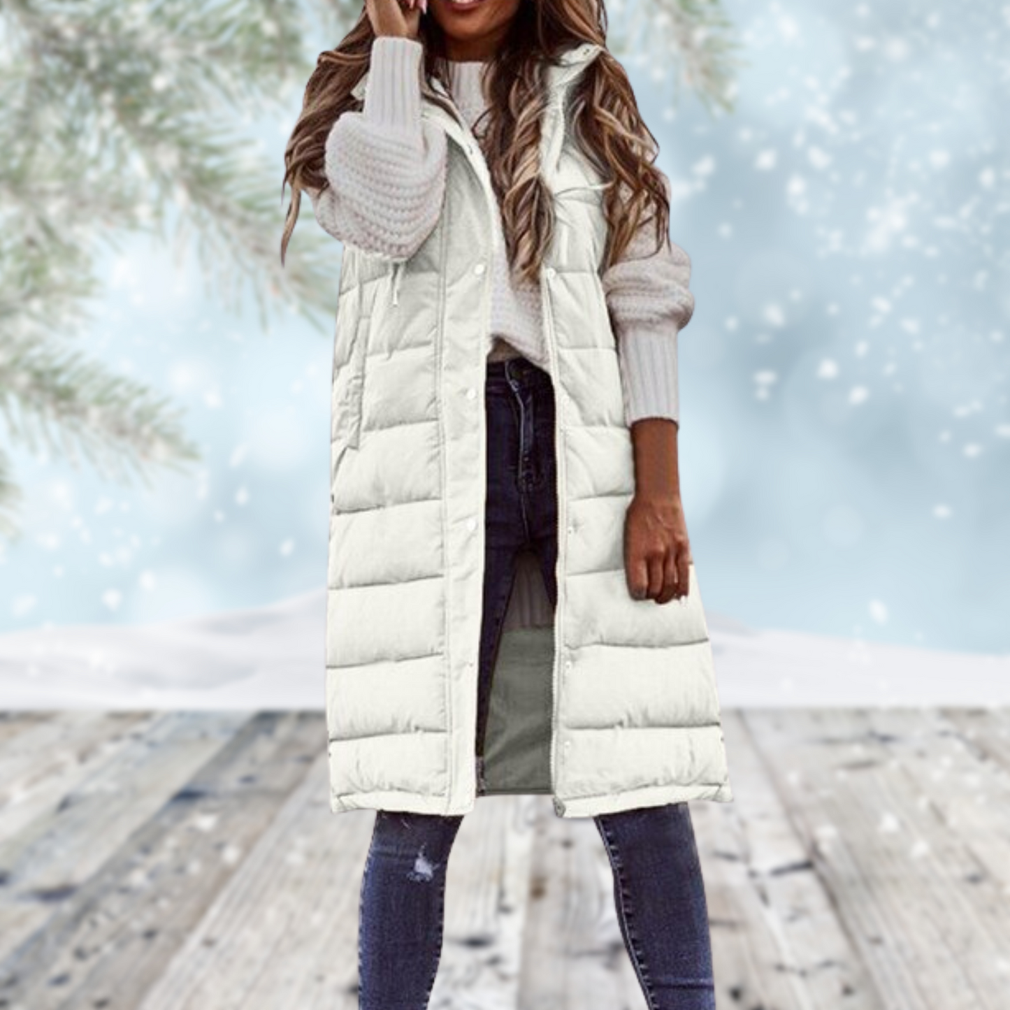Lange Vestjas Minerva Warm en Stijlvol