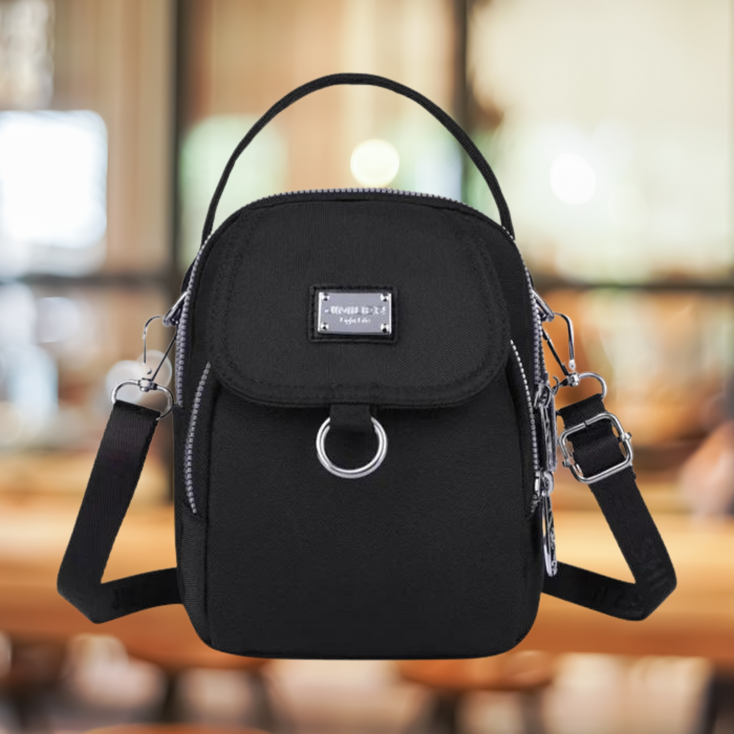 Vrouwelijke Crossbodytas Klein Leer Design