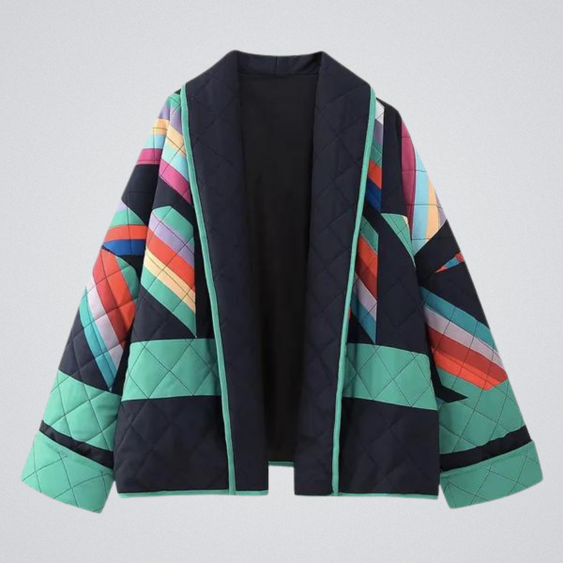 Retro Jas met Polokraag voor Dames - Mode Vibes