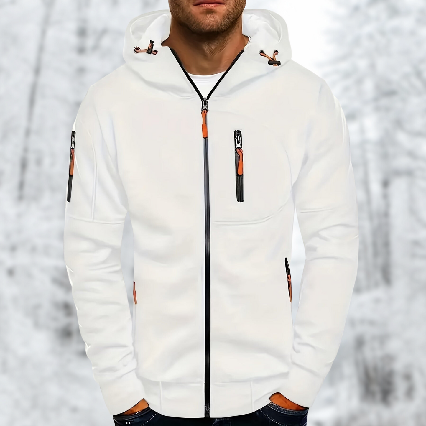 Heren Softshell Jas met Capuchon Waterdicht