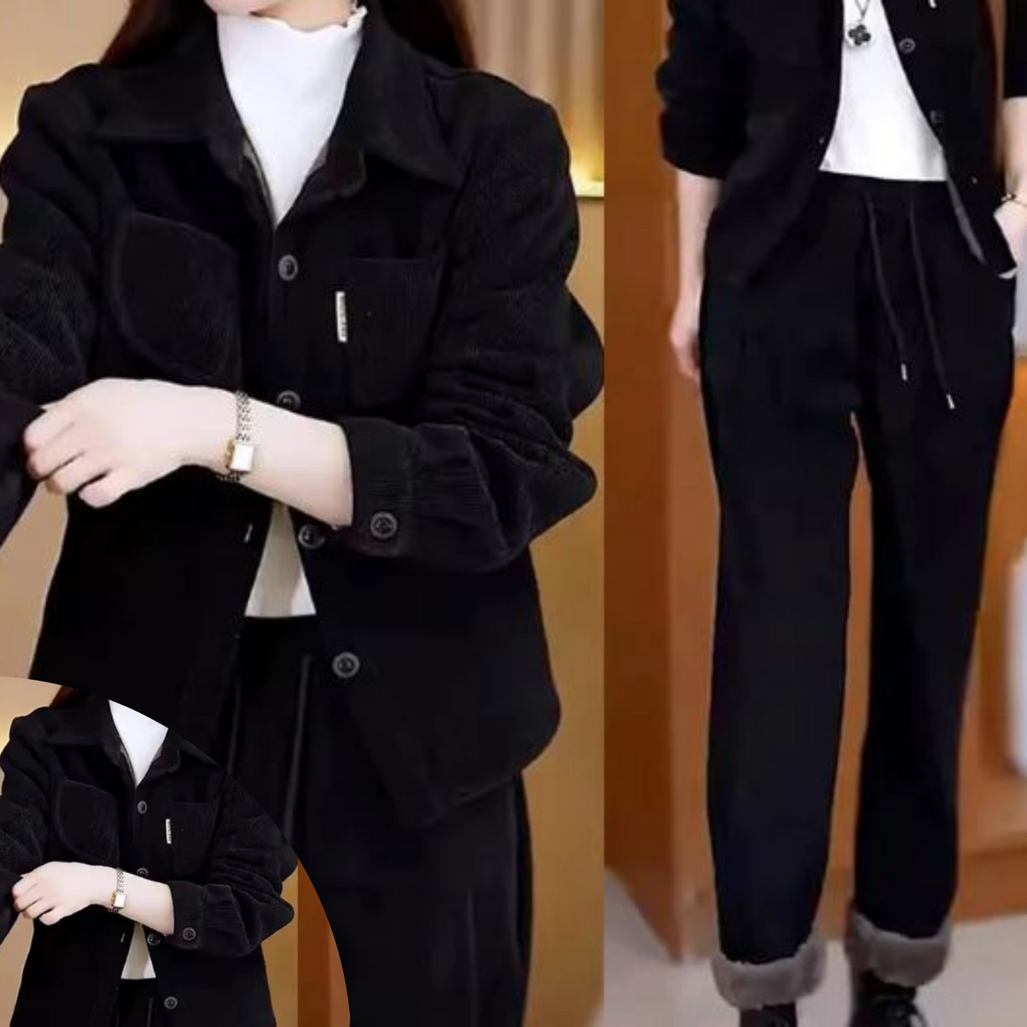 Dames Vintage Winterpak Jas en Broek