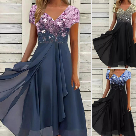 Zomerjurk Vrouwelijke Glamoureuze Jurk Luchtige Stof