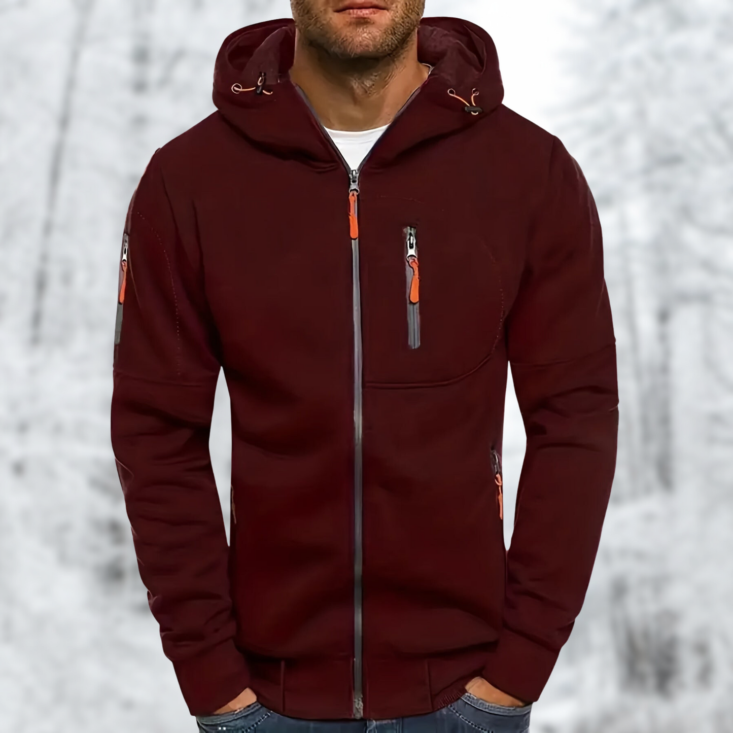 Heren Softshell Jas met Capuchon Waterdicht