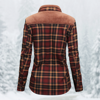 Wandeljack Dames Flanellen Warm en Waterdicht