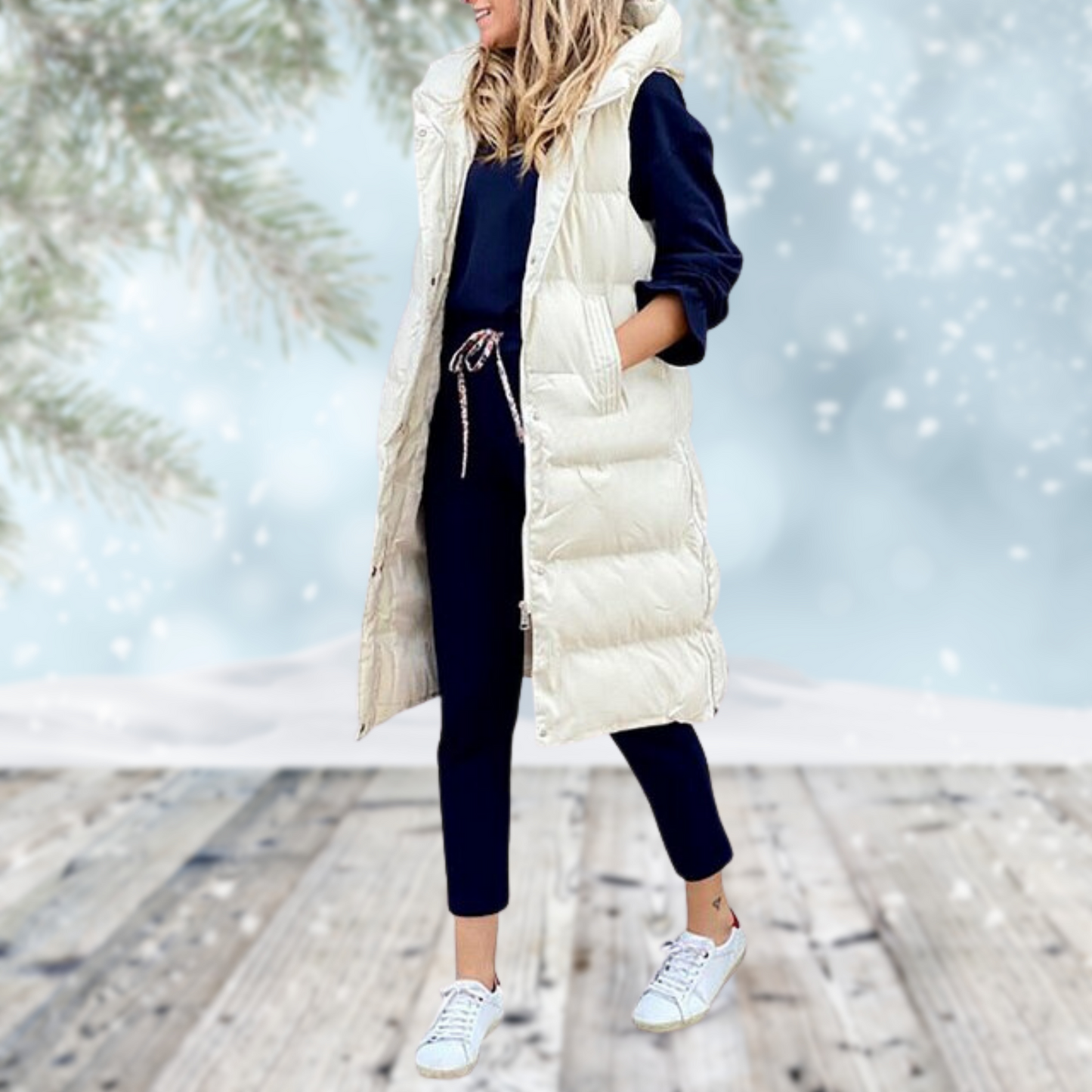 Lange Vestjas Minerva Warm en Stijlvol