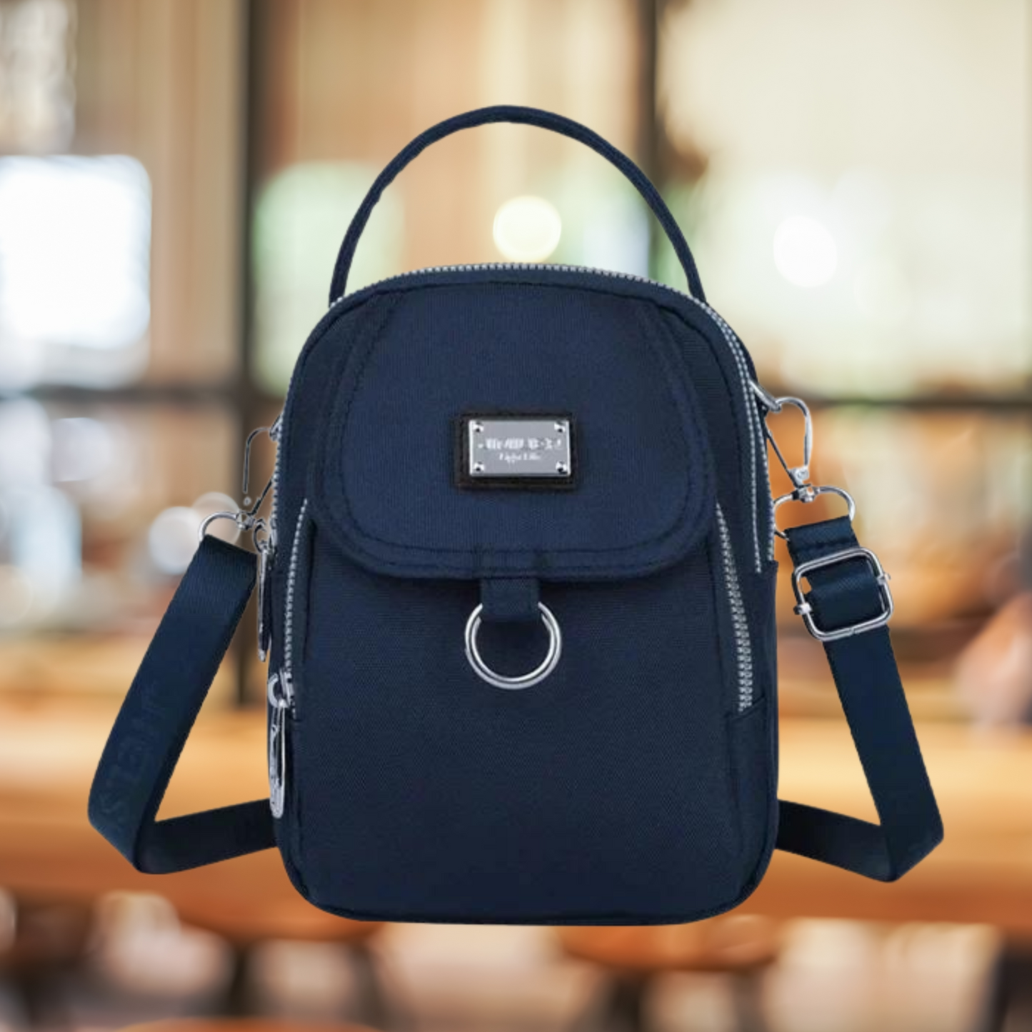 Vrouwelijke Crossbodytas Klein Leer Design