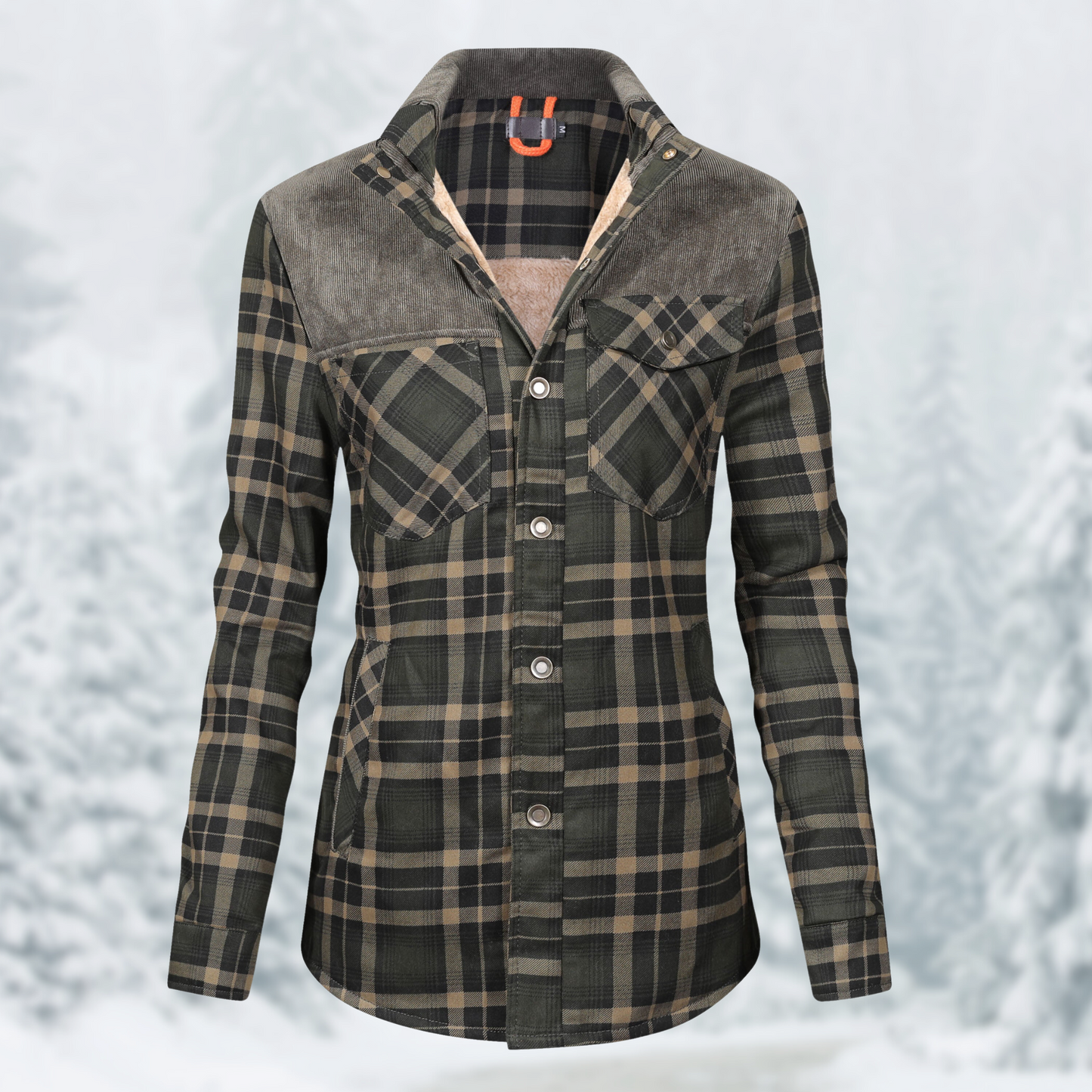 Wandeljack Dames Flanellen Warm en Waterdicht