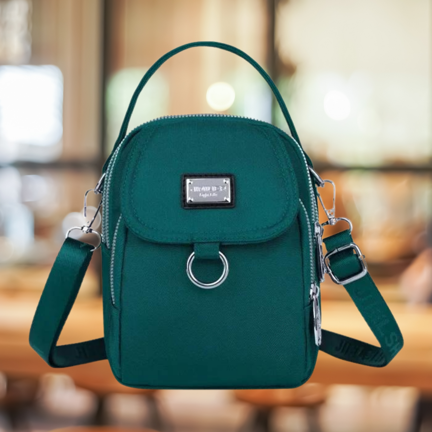 Vrouwelijke Crossbodytas Klein Leer Design