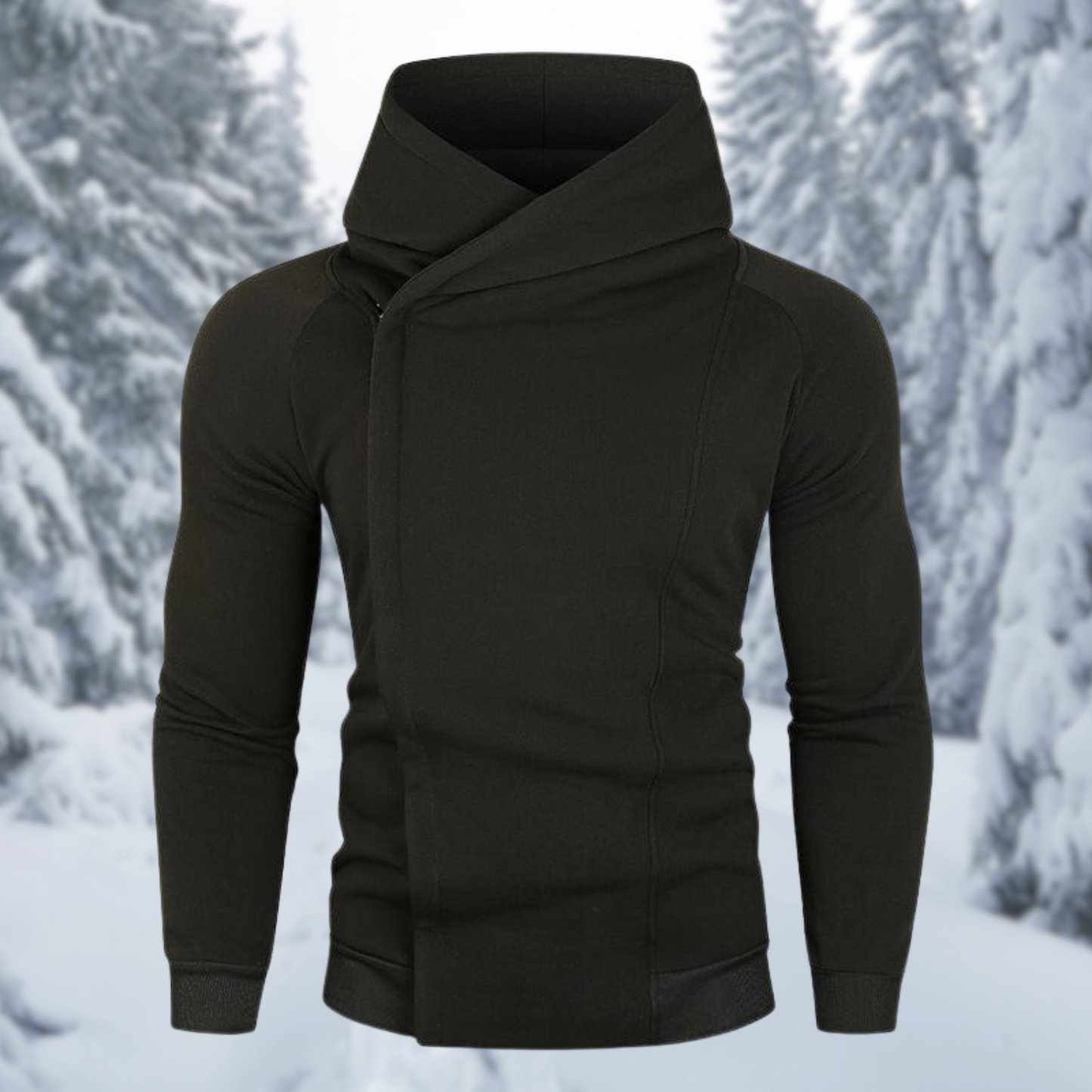 Heren Fleece Hoodie met Rits Warm en Comfortabel - Mode Vibes