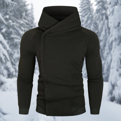 Heren Fleece Hoodie met Rits Warm en Comfortabel - Mode Vibes