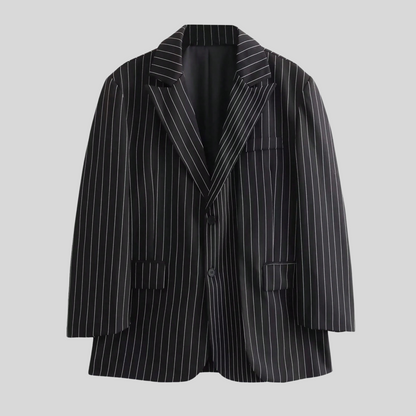 Gestreepte Blazer voor Vrouw Modieus en Stijlvol - Mode Vibes