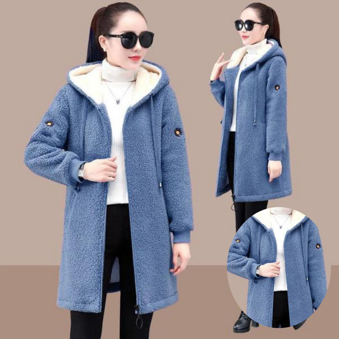 Lange Winterjas Dames Warm en Waterdicht