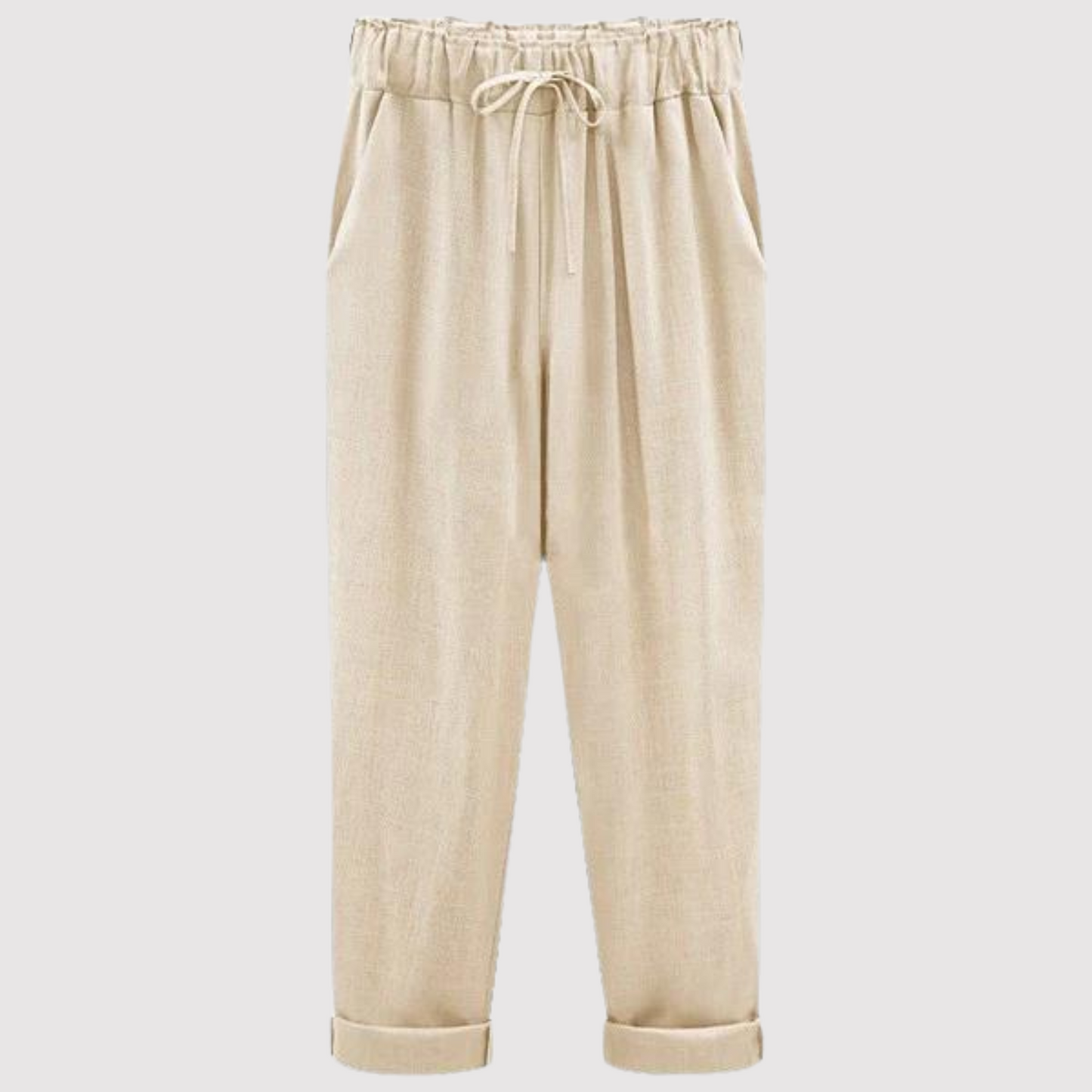 Vrouwelijke Katoenen Broek Zomer Linnen Stijl - Mode Vibes