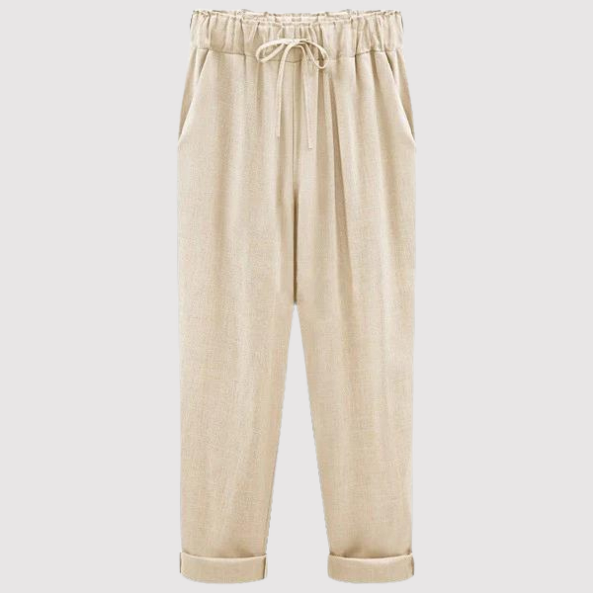 Vrouwelijke Katoenen Broek Zomer Linnen Stijl - Mode Vibes
