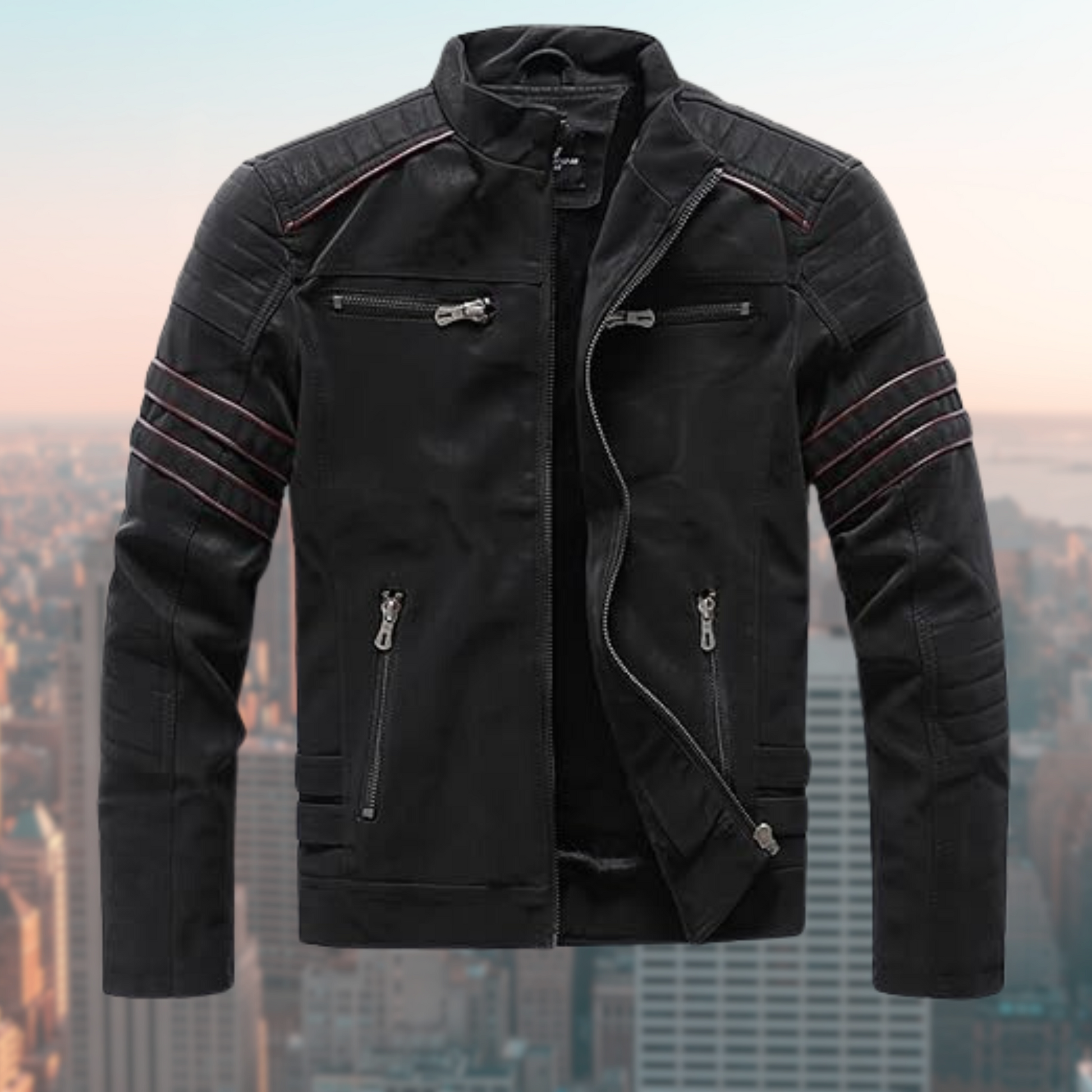 Leren jas Calvin Klein Stijlvol en Durable - Mode Vibes