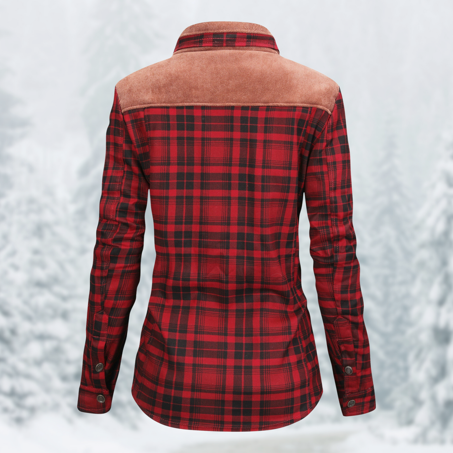Wandeljack Dames Flanellen Warm en Waterdicht