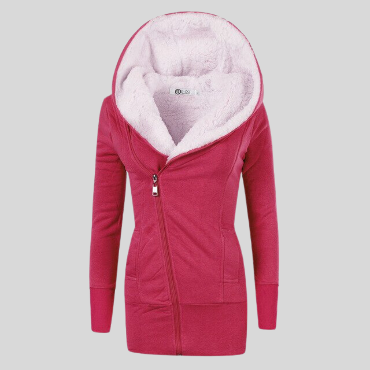 Rood Halflang Vest voor Vrouw