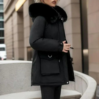 Elegante Winterjas voor Vrouw Warm en Stijlvol - Mode Vibes