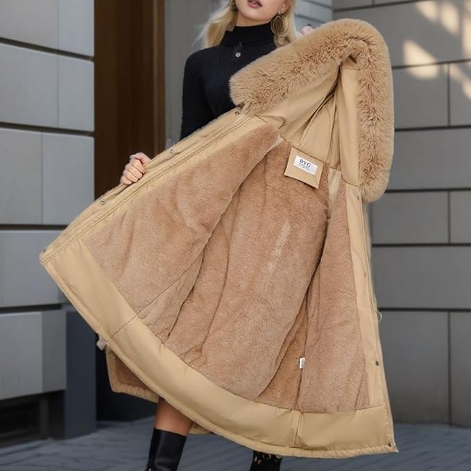 Elegante Winterjas voor Vrouw Warm en Stijlvol