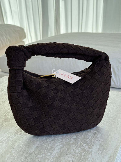 Suède Mini-Tas Gevlochten Ilyse Stijl