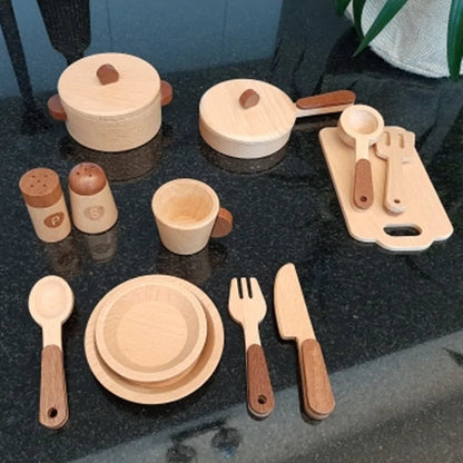 Houten Keukenspeelgoed Set voor Kinderen