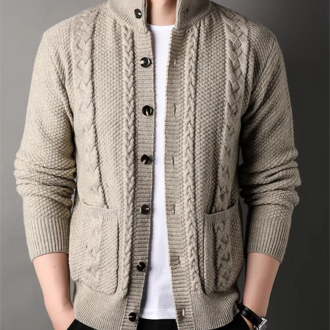 Stijlvol Gebreid Herenvest Raf Design