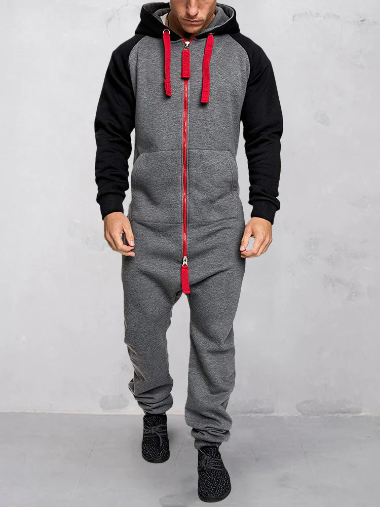 Jumpsuit met Capuchon Heren Sportief