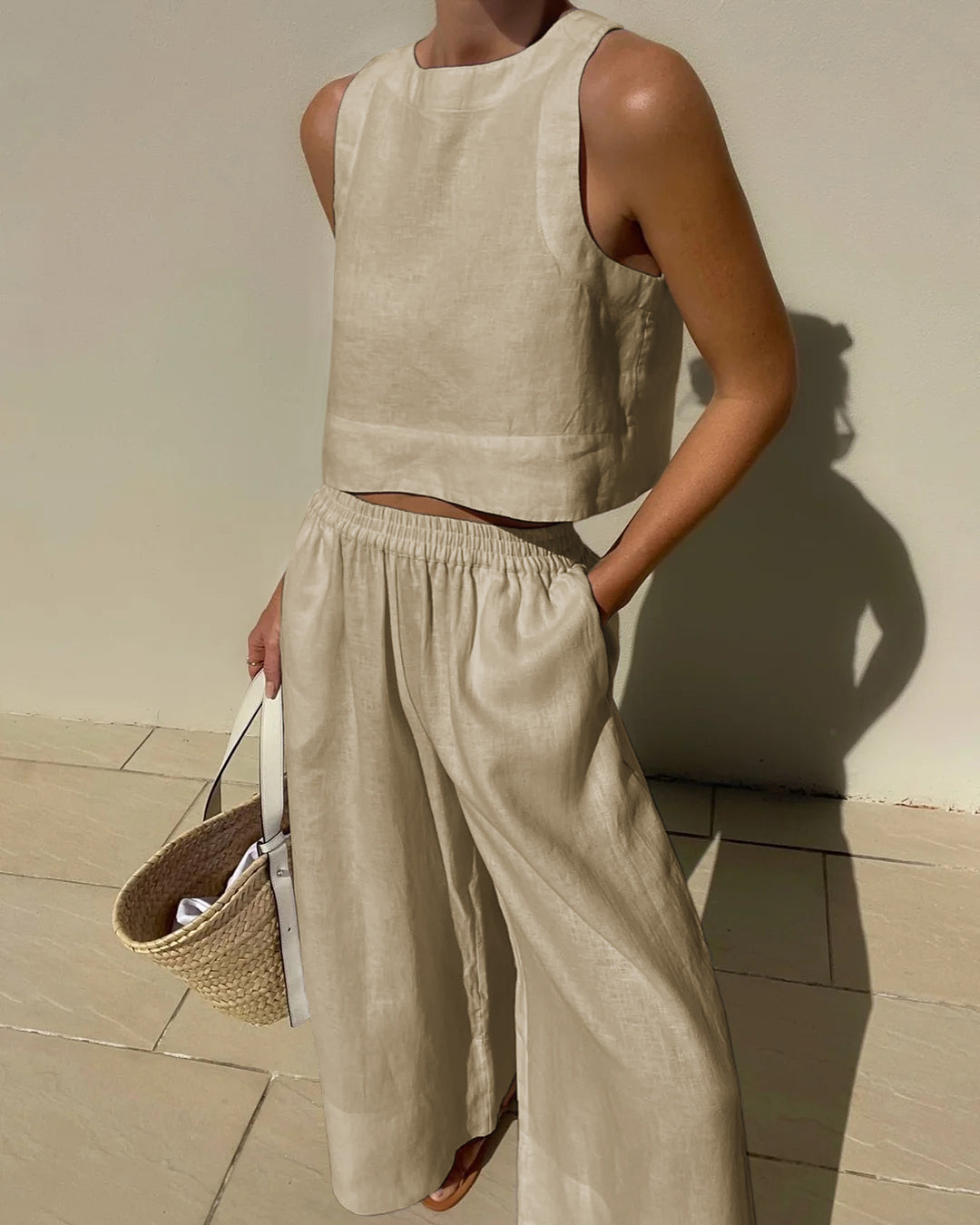 Mouwloze Zomerset Top en Shorts voor Vrouw
