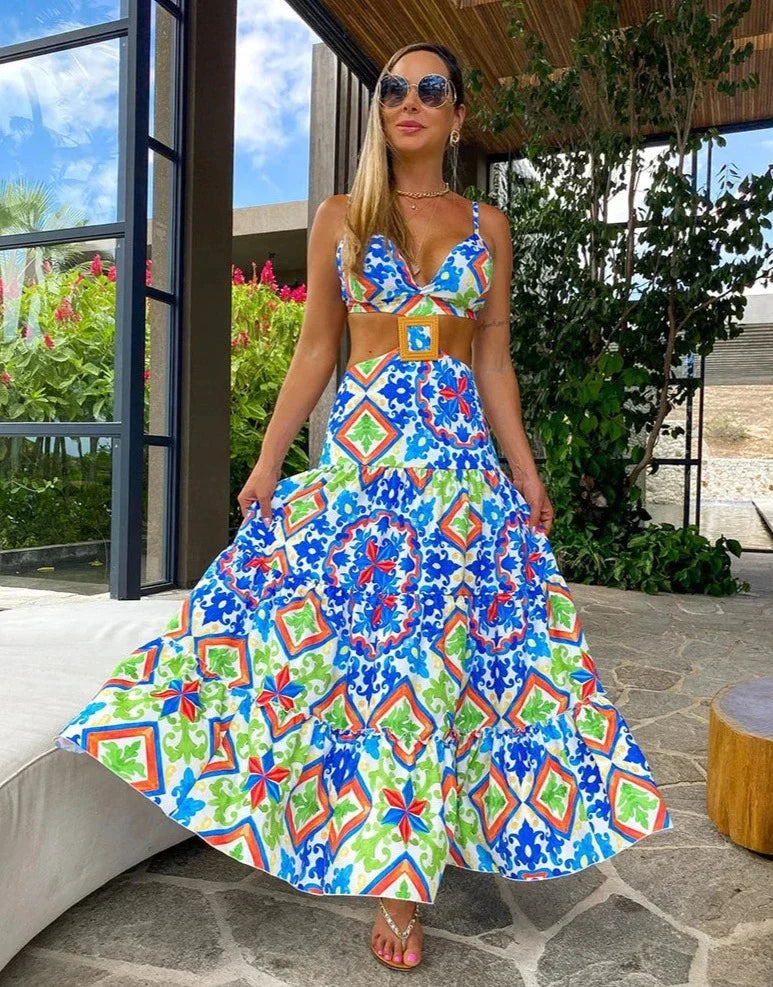 Strandjurkje Zomerjurk Vrouwelijk met Bloemenprint