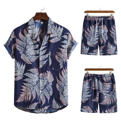 Herencombi Zomerse Hawaii Print Korte Broek