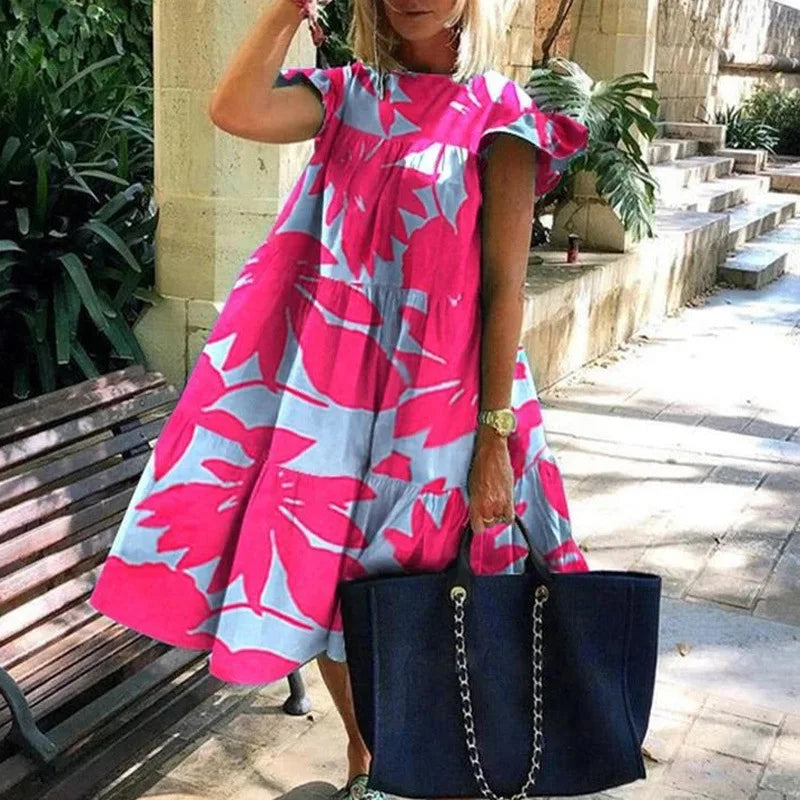 Vintage Jurk Losse Zomerjurk Vrouwen