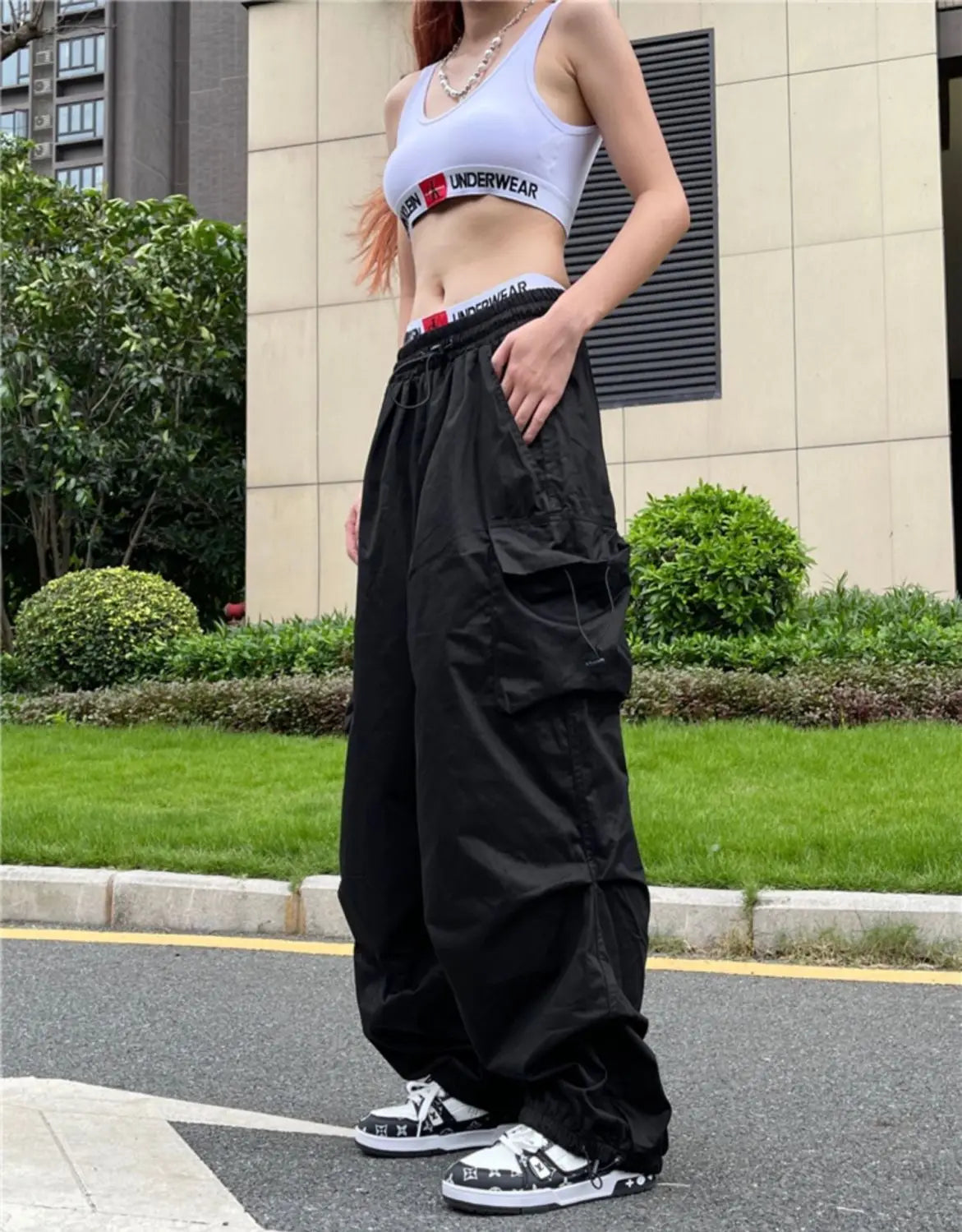 Parachute Black Pants van BlackWave