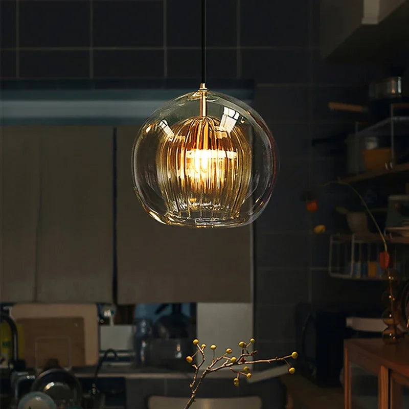 Aluminium Hanglamp Modern Glas Design LumaLite
