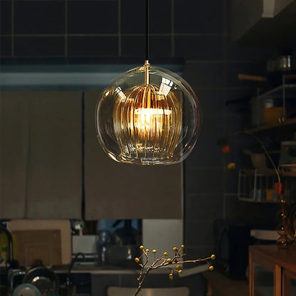 Aluminium Hanglamp Modern Glas Design LumaLite
