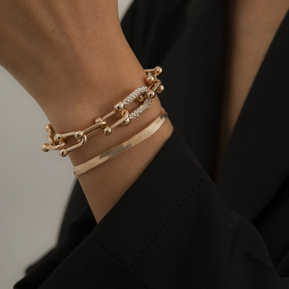 Gouden en Zilveren Armband Set 2-delig - Mode Vibes