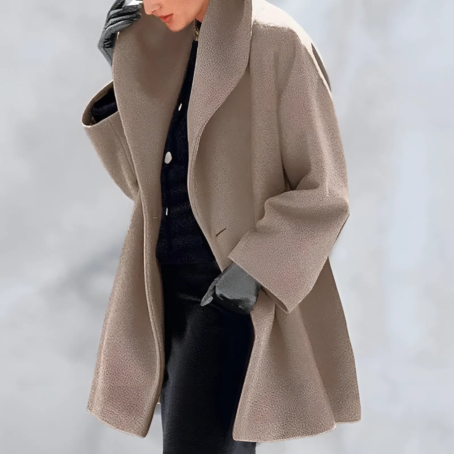 Dames Trenchcoat Warme Winterjas Klassiek Model